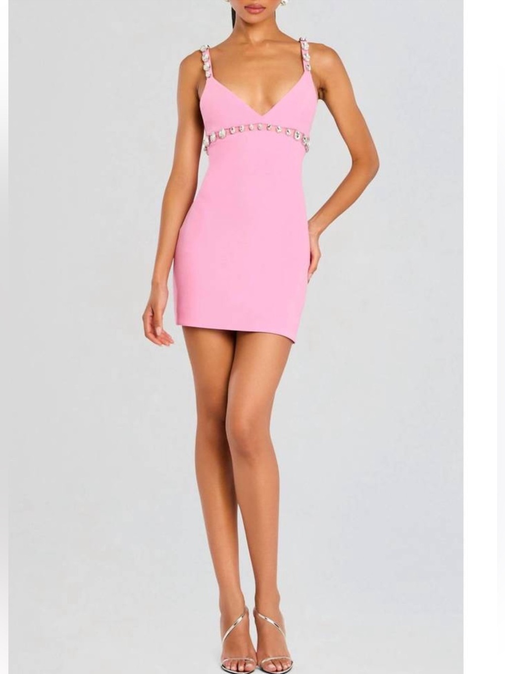 NWT RETROFETE polly mini dress in light rose size small